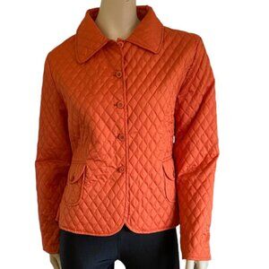 Lightweight Orange Quilted Jacket Sz M​​​​​​​